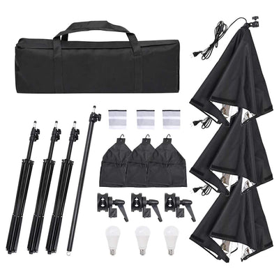 Vidaxl fotostudioset met verlichtingsset en achtergrond