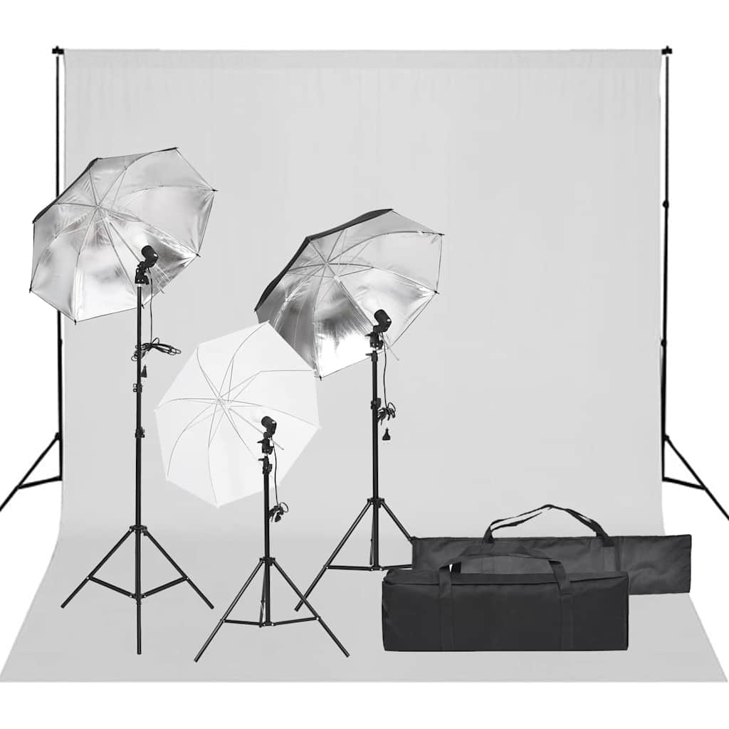 Vidaxl fotostudioset met verlichtingsset en achtergrond