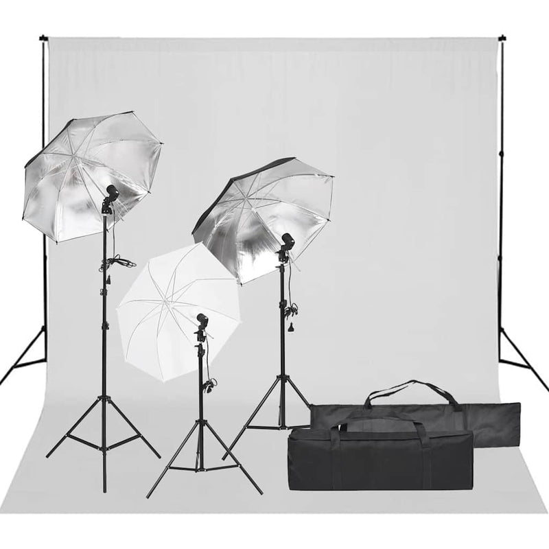 Vidaxl fotostudioset met verlichtingsset en achtergrond