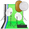 Vidaxl fotostudioset met verlichtingsset, achtergrond en reflector