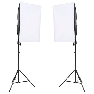VidaXL Fotostudioset met verlichtingsset en achtergrond