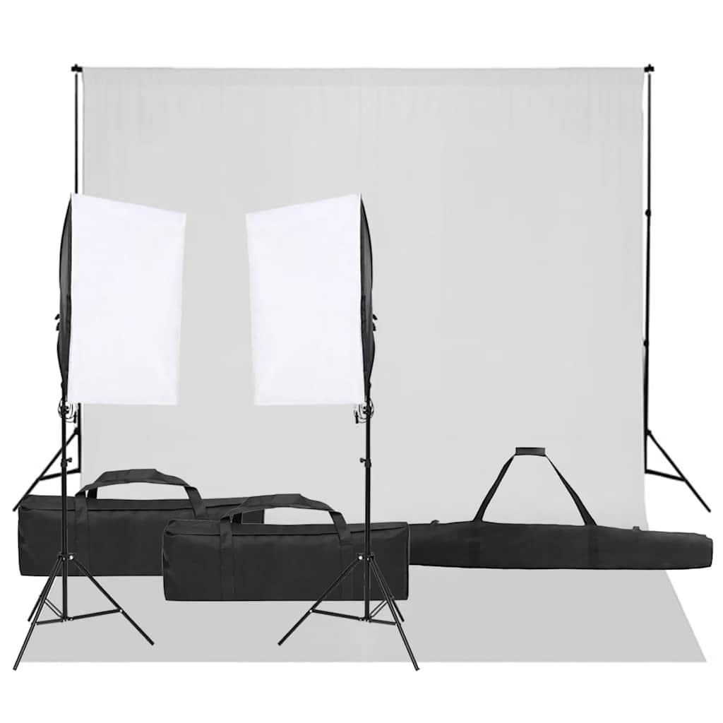 Vidaxl fotostudioset met verlichtingsset en achtergrond