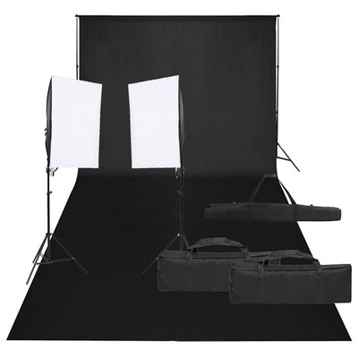 Vidaxl fotostudioset met verlichtingsset en achtergrond