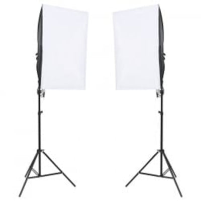 VidaXL Fotostudioset met verlichtingsset, achtergrond en reflector