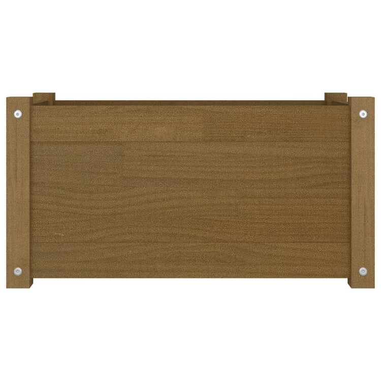 VidaXL Plantenbak 60x31x31 cm massief grenenhout honingbruin