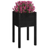 Vidaxl plantenbakken 2 st 40x40x70 cm massief grenenhout zwart