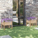 Vidaxl plantenbakken 2 st 70x70x70 cm massief grenenhout