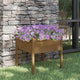 Vidaxl plantenbak 70x70x70 cm massief grenenhout honingbruin