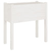 Vidaxl plantenbakken 2 st 70x31x70 cm massief grenenhout wit