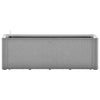 Vidaxl plantenbak verhoogd met bewateringssysteem 100x43x33 cm grijs