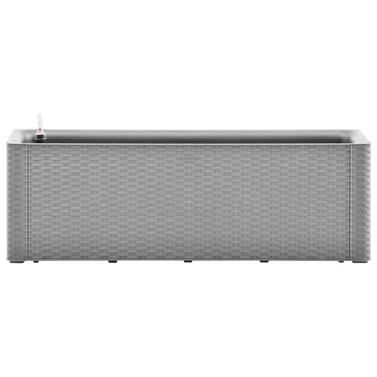 Vidaxl plantenbak verhoogd met bewateringssysteem 100x43x33 cm grijs