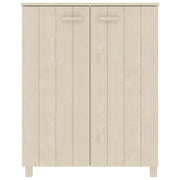 Vidaxl schoenenkast hamar 85x40x108 cm massief grenenhout honingbruin - afbeelding 3