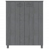 Vidaxl schoenenkast hamar 85x40x108 cm massief grenenhout donkergrijs