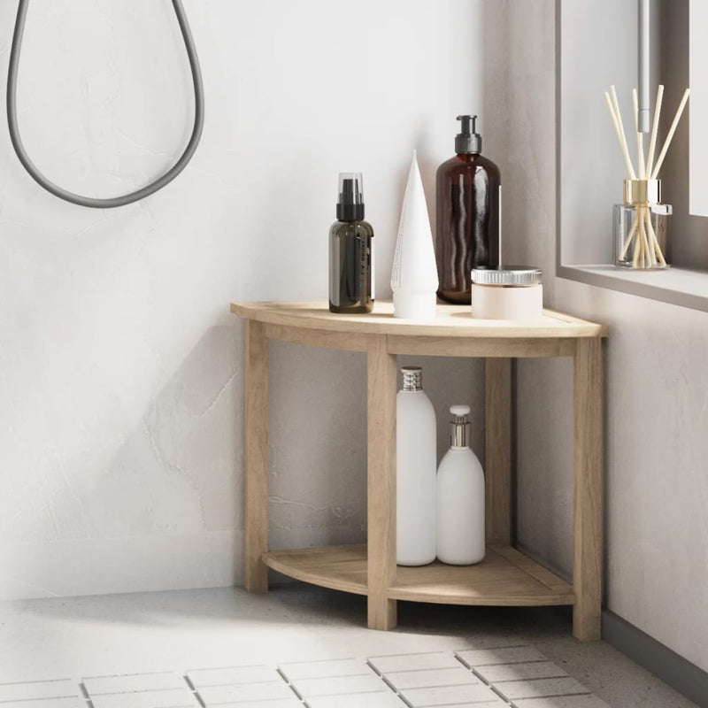 Vidaxl badkamertafel 45x45x45 cm massief teakhout