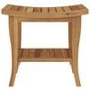 Vidaxl badkamertafel 50x35x45 cm massief teakhout