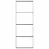 Vidaxl schuifdeur 76x205 cm mat esg-glas en aluminium zwart