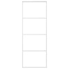 Vidaxl schuifdeur 76x205 cm esg-glas en aluminium wit