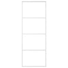 Vidaxl schuifdeur 76x205 cm esg-glas en aluminium wit