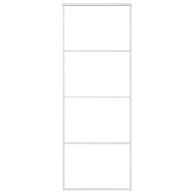 Vidaxl schuifdeur 76x205 cm esg-glas en aluminium wit