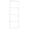 Vidaxl schuifdeur 76x205 cm esg-glas en aluminium wit
