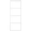 Vidaxl schuifdeur 76x205 cm mat esg-glas en aluminium wit