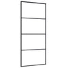 Vidaxl schuifdeur 90x205 cm mat esg-glas en aluminium zwart