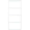 Vidaxl schuifdeur 90x205 cm esg-glas en aluminium wit