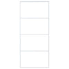 Vidaxl schuifdeur 90x205 cm mat esg-glas en aluminium wit