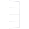 Vidaxl schuifdeur 90x205 cm mat esg-glas en aluminium wit