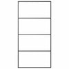 Vidaxl schuifdeur 102,5x205 cm mat esg-glas en aluminium zwart