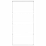 Vidaxl schuifdeur 102,5x205 cm mat esg-glas en aluminium zwart - afbeelding 2