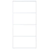 Vidaxl schuifdeur 102,5x205 cm esg-glas en aluminium wit