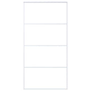 Vidaxl schuifdeur 102,5x205 cm esg-glas en aluminium wit - afbeelding 2