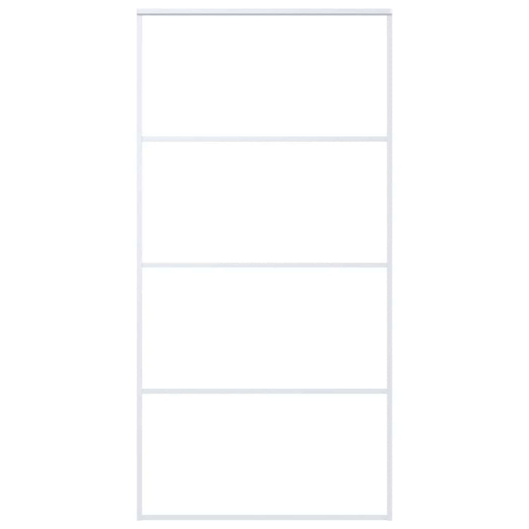 Vidaxl schuifdeur 102,5x205 cm esg-glas en aluminium wit