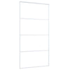 Vidaxl schuifdeur 102,5x205 cm esg-glas en aluminium wit