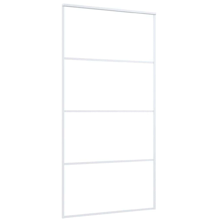 Vidaxl schuifdeur 102,5x205 cm esg-glas en aluminium wit