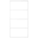 Vidaxl schuifdeur 102,5x205 cm mat esg-glas en aluminium wit - afbeelding 2