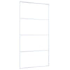 Vidaxl schuifdeur 102,5x205 cm mat esg-glas en aluminium wit