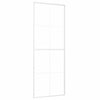 Vidaxl schuifdeur 76x205 cm esg-glas en aluminium wit