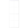 Vidaxl schuifdeur 76x205 cm esg-glas en aluminium wit
