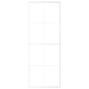 Vidaxl schuifdeur 76x205 cm mat esg-glas en aluminium wit