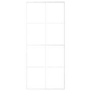 Vidaxl schuifdeur 90x205 cm mat esg-glas en aluminium wit - afbeelding 3