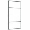 Vidaxl schuifdeur 102,5x205 cm esg-glas en aluminium zwart