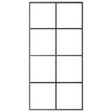 Vidaxl schuifdeur 102,5x205 cm esg-glas en aluminium zwart - afbeelding 3