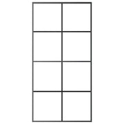 Vidaxl schuifdeur 102,5x205 cm esg-glas en aluminium zwart - afbeelding 3