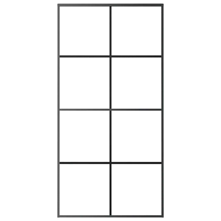 Vidaxl schuifdeur 102,5x205 cm esg-glas en aluminium zwart