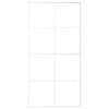 Vidaxl schuifdeur 102,5x205 cm esg-glas en aluminium wit