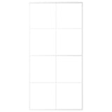 Vidaxl schuifdeur 102,5x205 cm mat esg-glas en aluminium wit - afbeelding 3