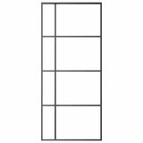 Vidaxl schuifdeur 90x205 cm mat esg-glas en aluminium zwart - afbeelding 3