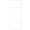 Vidaxl schuifdeur 90x205 cm mat esg-glas en aluminium wit